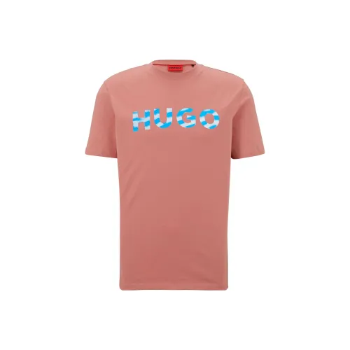 Hugo Boss Оранжевые Розовые Мужские T-рубашки