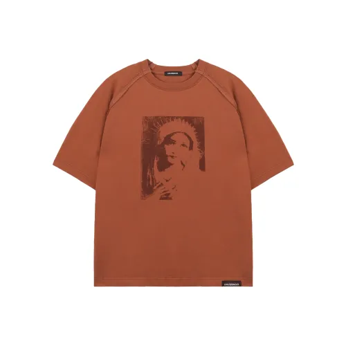 UNVESNO Кирпично-красный Унисекс Футболка