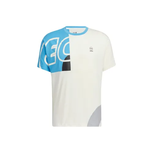 Adidas Neo T Shirt Мужская Синяя Белая