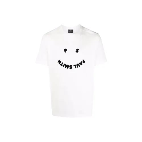 PS By Paul Smith Белая Мужская T-Рубашка