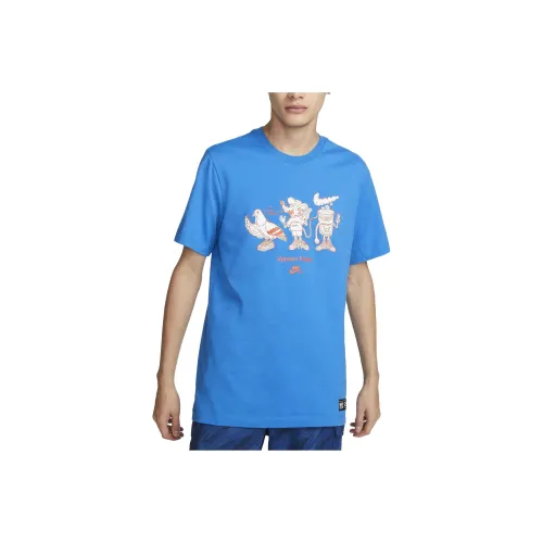 Nike Blue Men's T-Shirts Найк Синий Мужские Футболки