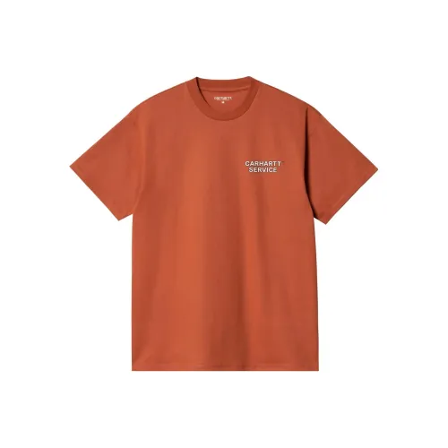 Carhartt WIP Оранжевый Красный Мужская T-Рубашка