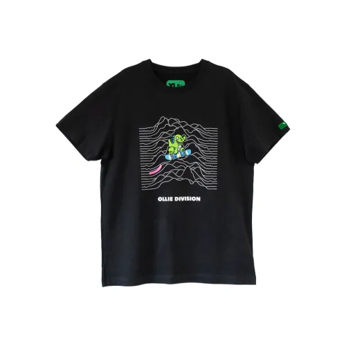 Corade Прямой крой T-рубашка Унисекс Черный