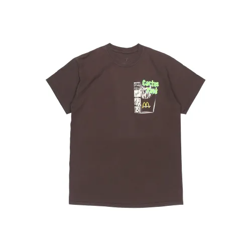 Travis Scott x McDonald's Кактусовый PACK VINTAGE PROMO Tee T-Shirt Рубашка Unisex Коричневый