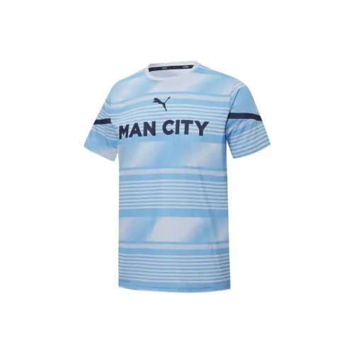 PUMA MCFC CNY Светло-синие Мужские T-рубашки