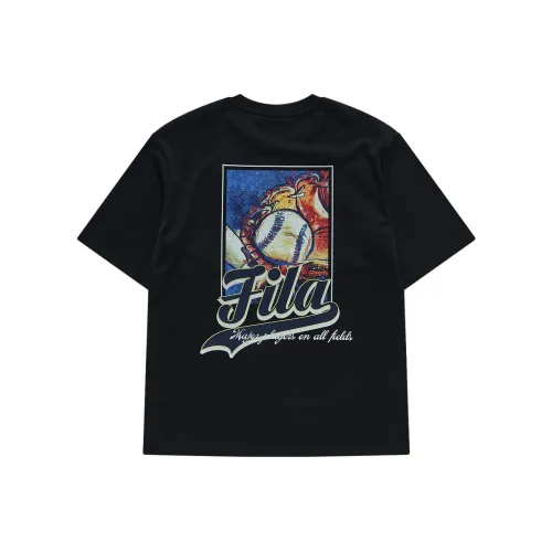 FILA FUSION Baseball серия T-рубашка мужская черная