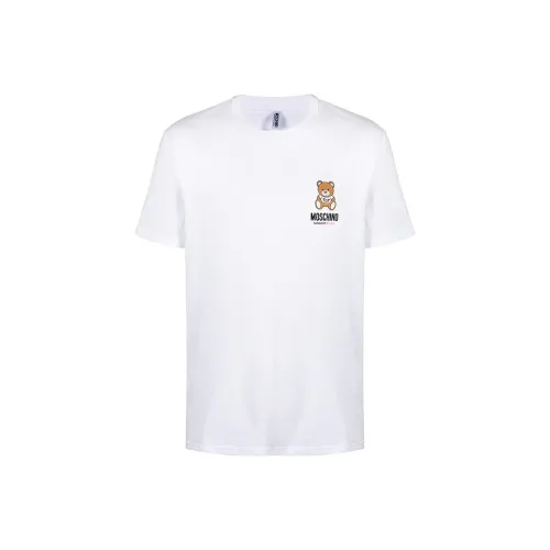 MOSCHINO Белая Мужская T-Рубашка