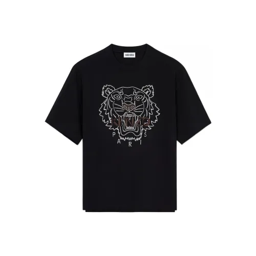 KENZO Classic Tiger Head Черная Мужская T-Рубашка