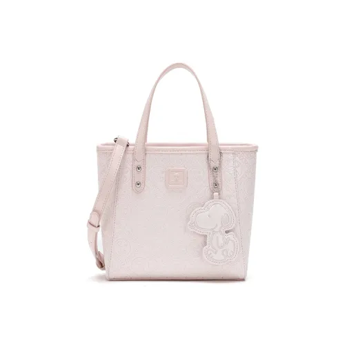 SNOOPY PU (полиуретан) Сумка через плечо Сумка на плечо Женская Розовая Белая