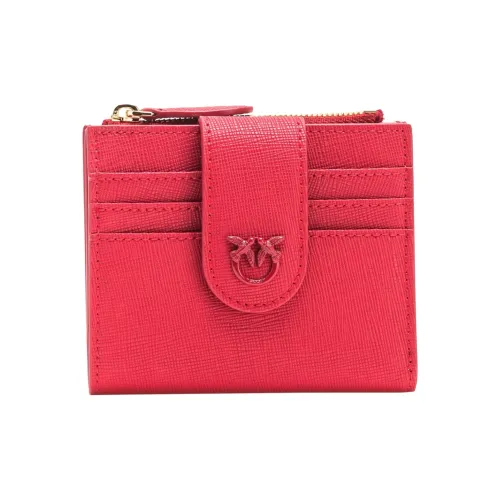 PINKO Love Series Кошелек из коровьей кожи женский кораллово-красный