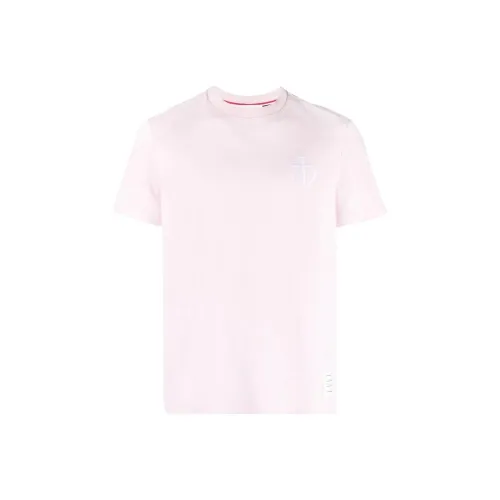 THOM BROWNE Розовые Мужские T-рубашки
