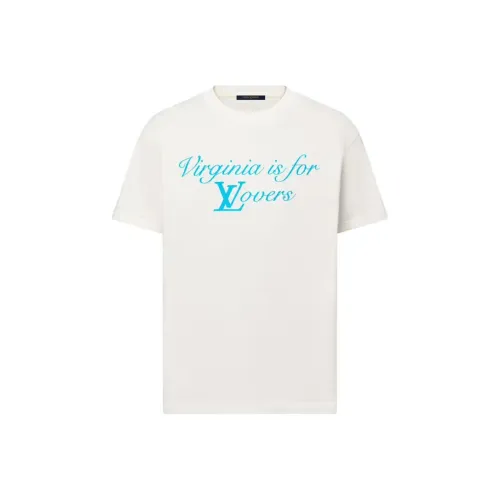 LOUIS VUITTON Белая Мужская T-рубашка