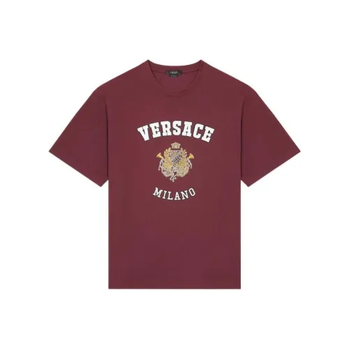 VERSACE SS22 T Рубашка Мужская Бордовая