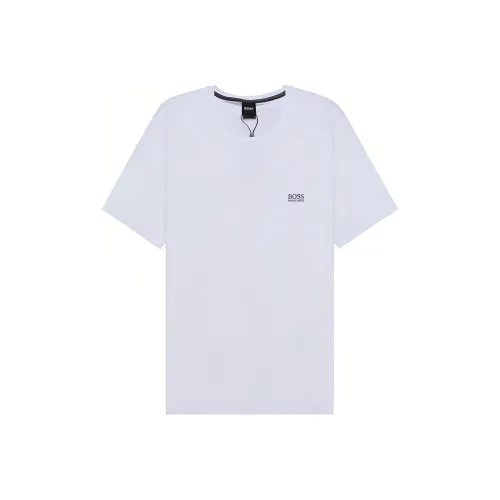 Hugo Boss Белая Мужская T-Рубашка