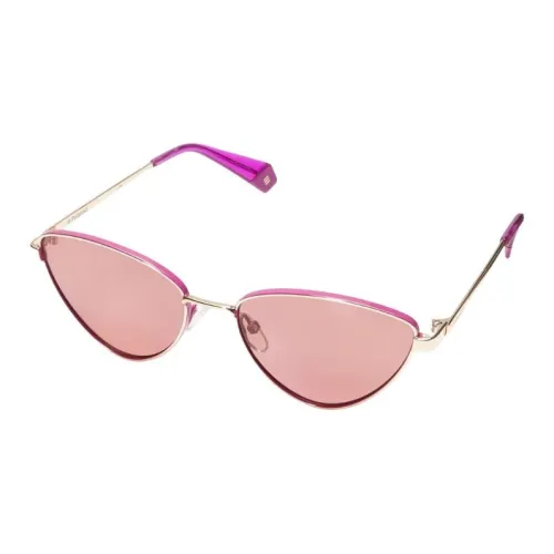 Polaroid Металл Кошачий глаз Солнцезащитные очки Женские Золотой