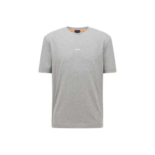 Hugo Boss Светло-серые Мужские T-рубашки