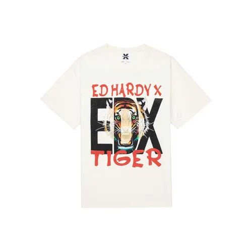 ED HARDY X Экрю Унисекс Рубашка T