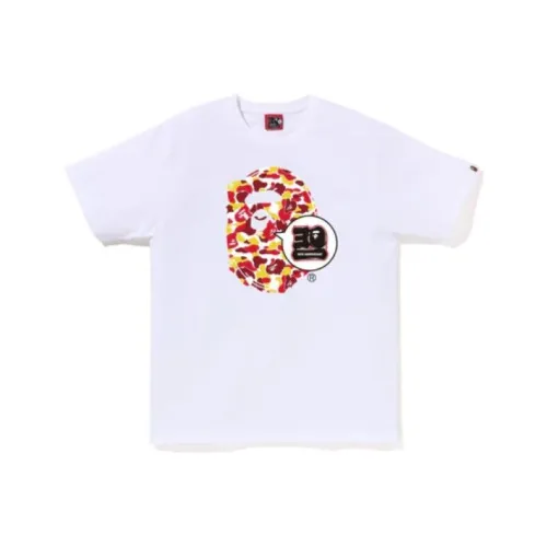 A BATHING APE Bape SS23 30th Anniversary Collection Рубашка Унисекс Белая