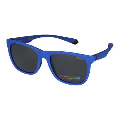 Polaroid Пластик Квадрат Солнцезащитные очки Унисекс Синий