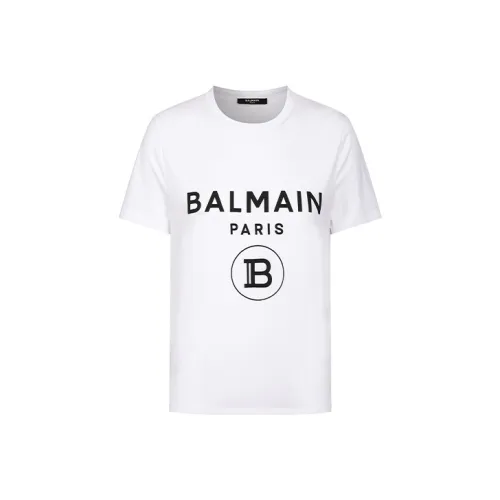 BALMAIN Белая Мужская T-рубашка
