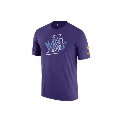 Nike T-Shirt Lakers Team Мужской Фиолетовый Сад
