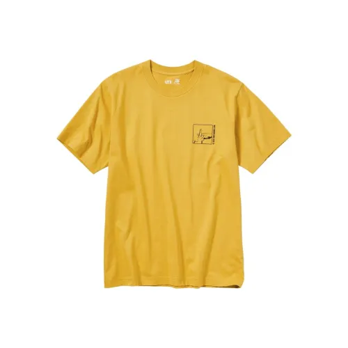 UNIQLO T-Shirt Unisex Light Yellow