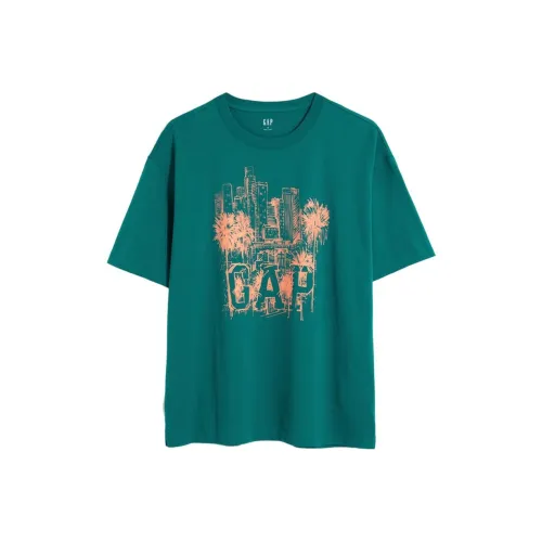 Gap SS23 T Рубашка Мужская Лесной Зеленый