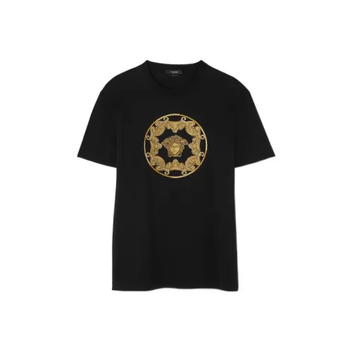 VERSACE Мужские черные T-рубашки