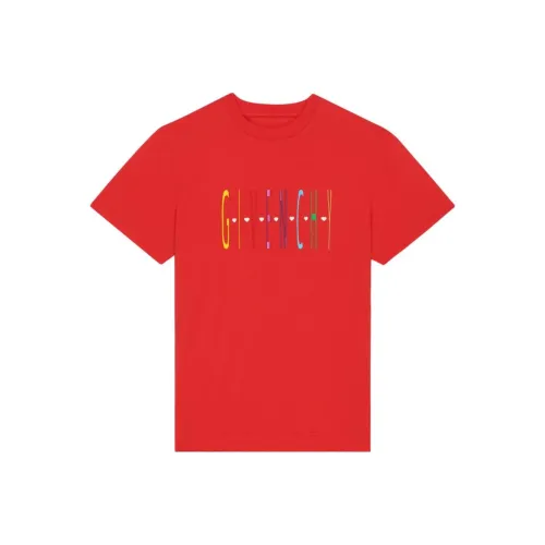 GIVENCHY Red Мужская T-рубашка