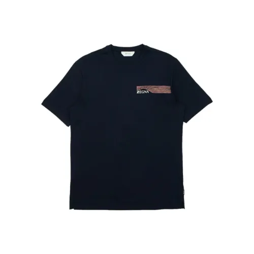 Ermenegildo Zegna Черные Мужские T-Рубашки