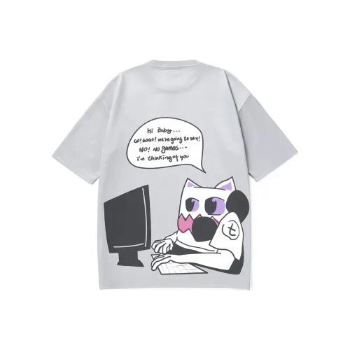 BT Прямой крой рукав длиной до локтя футболка унисекс