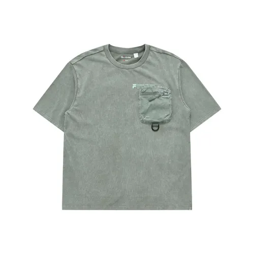 FILA FUSION Trending Street Series T-Shirt Мужской Army Velvet Green
