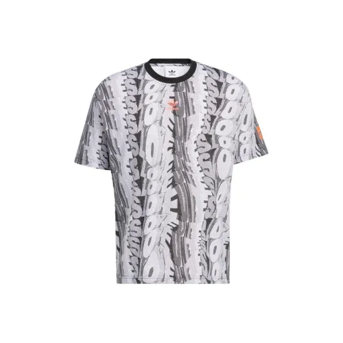 Adidas Originals U LOVEUNI AOP T-Shirt Унисекс Серый