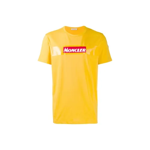 Moncler SS21 Желтые Мужские T-рубашки
