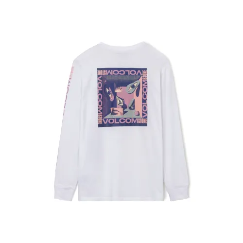Volcom Длинный рукав Т-рубашка Мужская Белая