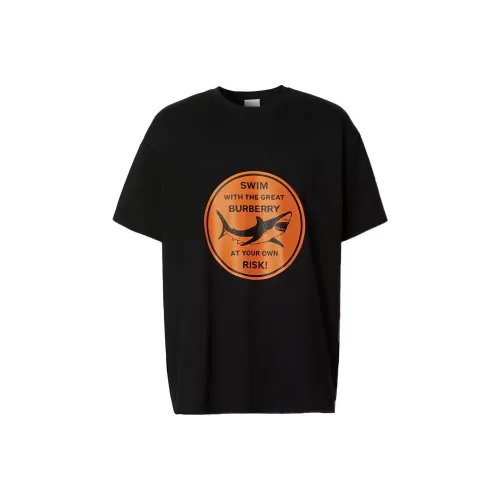 Burberry Стандартная рубашка T для мужчин черного цвета