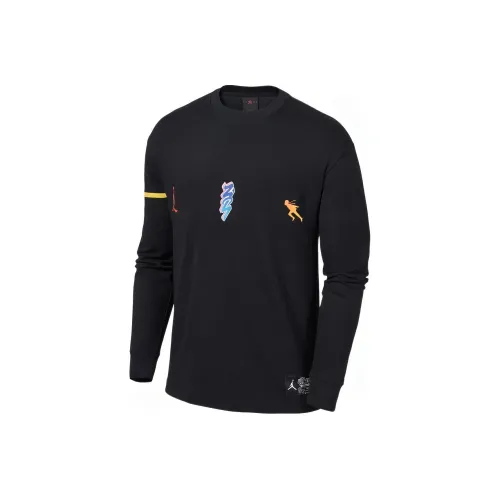 Джордан ZION 1 x NARUTO Черная Мужская T-рубашка