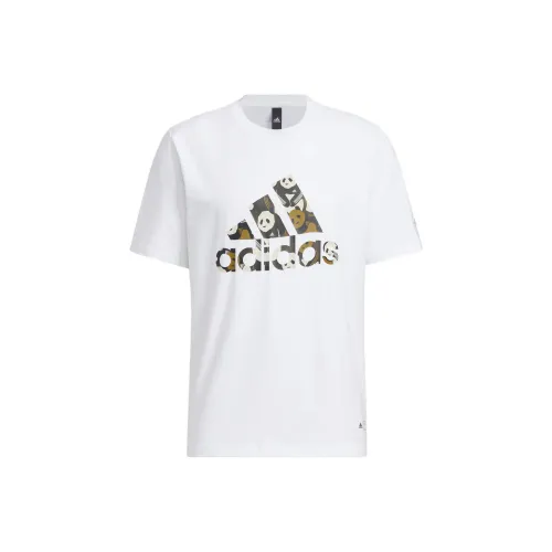 Adidas Комплект с короткими рукавами T-рубашка унисекс белый