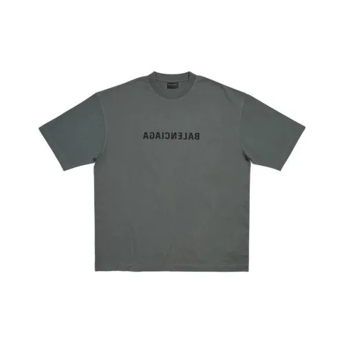 Balenciaga T-Shirt Loose Fit Unisex Gray Баленсиага T-рубашка свободного кроя унисекс серого цвета