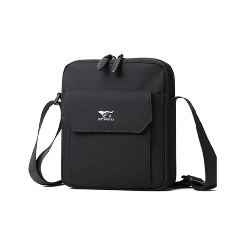 SEPTWOLVES Ткань Сумка через плечо Маленькая Мужская Синяя