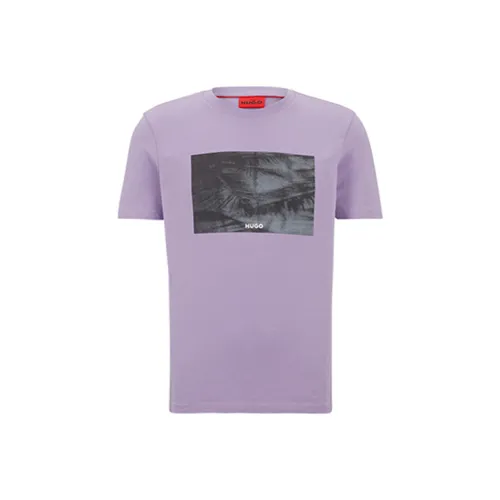 Hugo Boss SS23 T Рубашка Мужская Фиолетовая