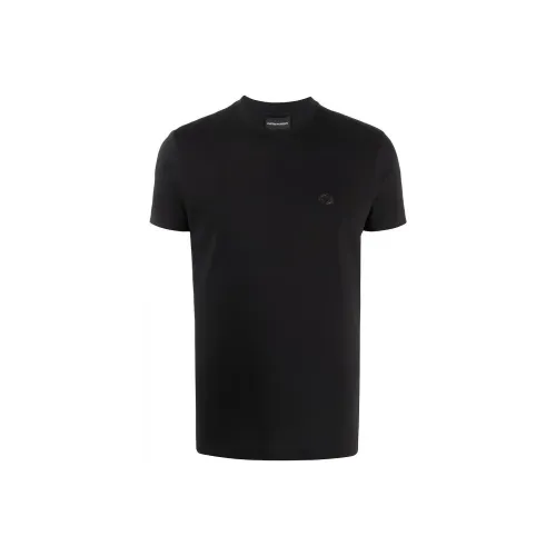 EMPORIO ARMANI FW21 T-Рубашка Мужская Черная