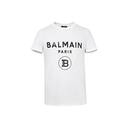 BALMAIN Белая Мужская T-рубашка