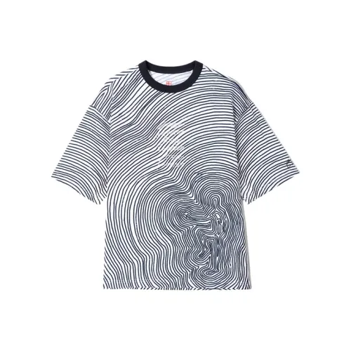 LINING Sports Fashion Collection Белая подкладочная ткань с черным принтом "Повсюду" Мужская футболка