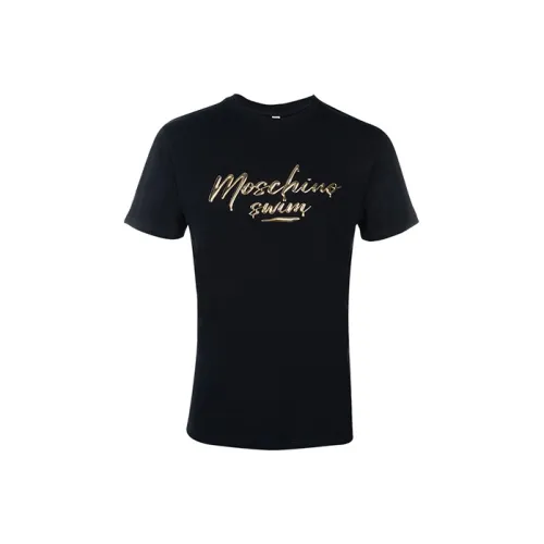 MOSCHINO Мужские черные T-рубашки