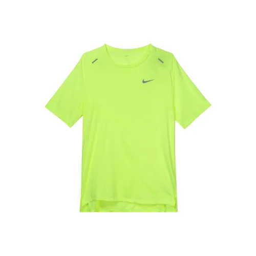 Nike Бег Т-Рубашка Мужская Неоново-Желтая