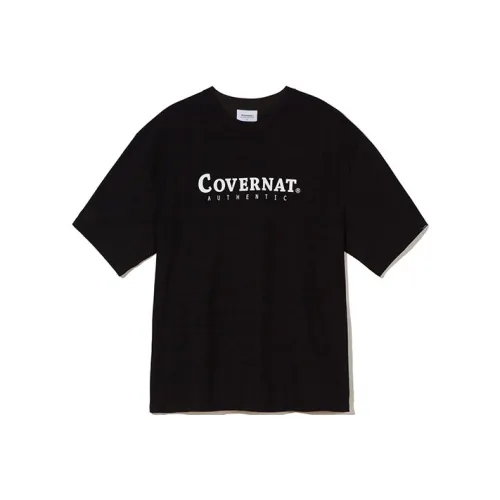 COVERNAT Черная унисекс футболка