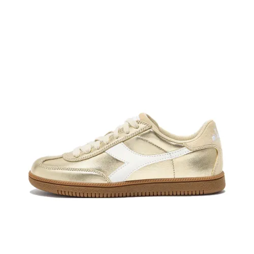 DIADORA Противоскользящие Износостойкие Низкие Кроссовки для скейтбординга Мужские Золотые
