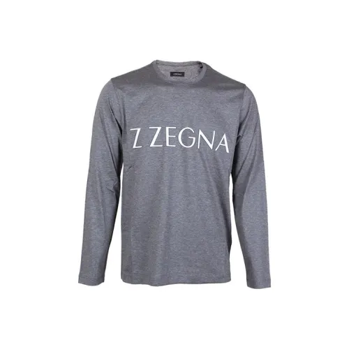 Ermenegildo Zegna Серые Мужские T-Рубашки