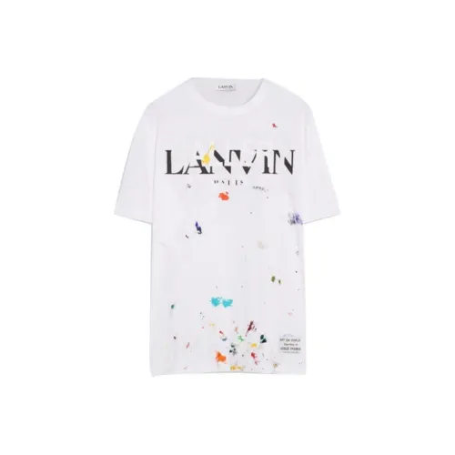 Lanvin Белая Мужская T-Рубашка